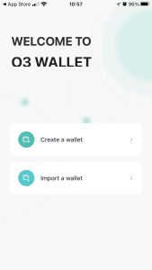 Create O3 wallet